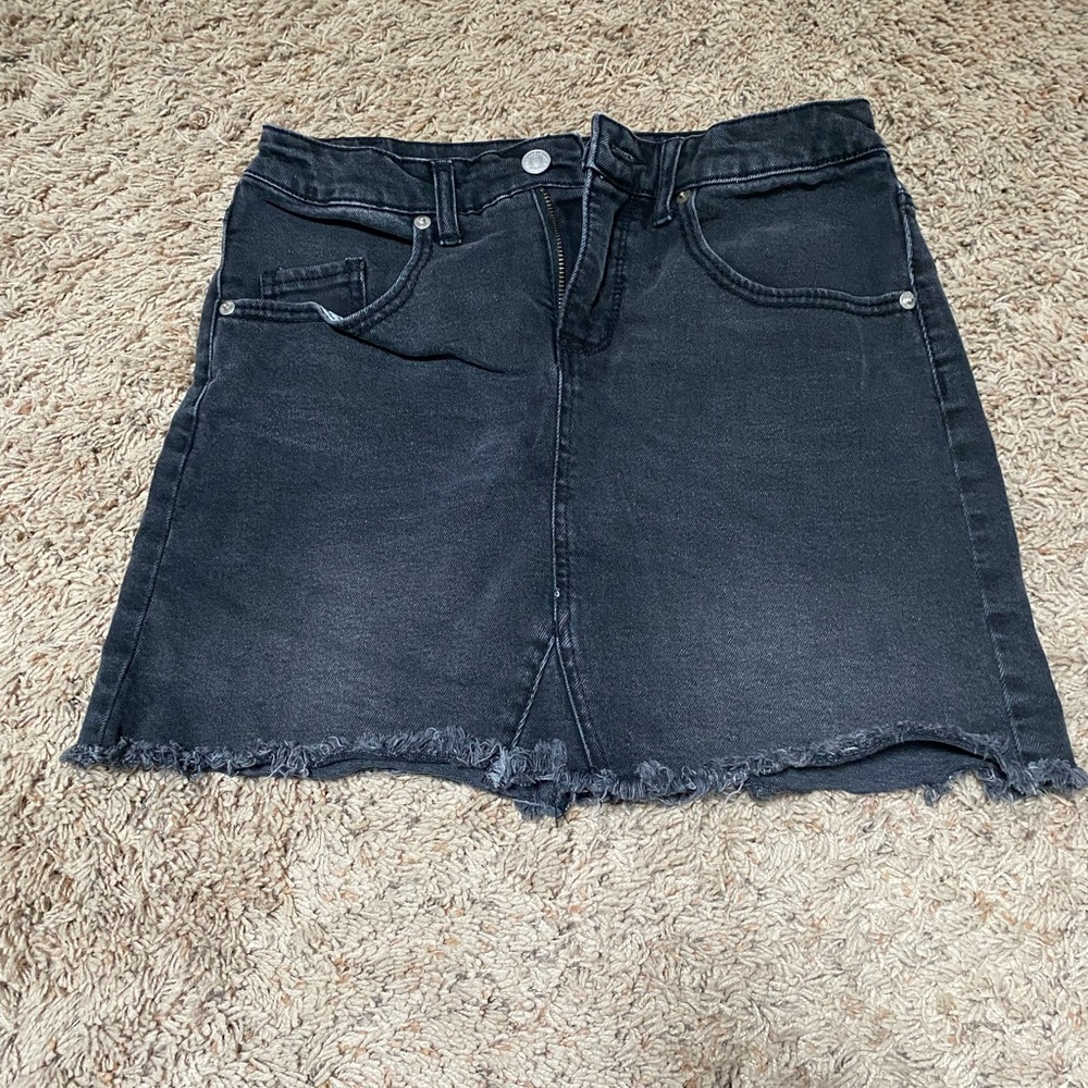 Wild Fable Black Jean Skirt